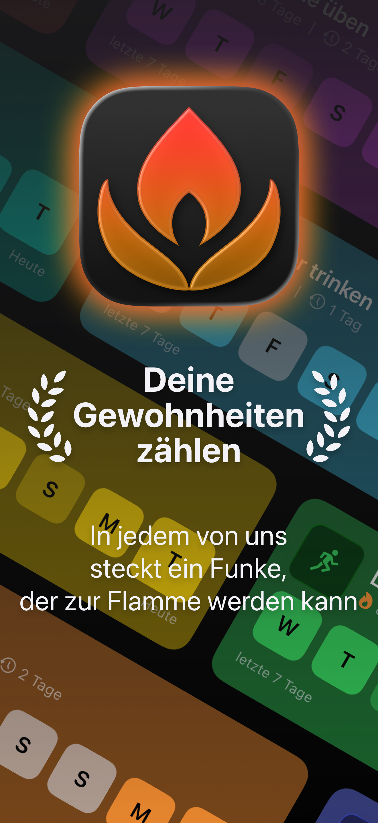 Poster mit dem Spark-Icon in der Mitte und Text darunter