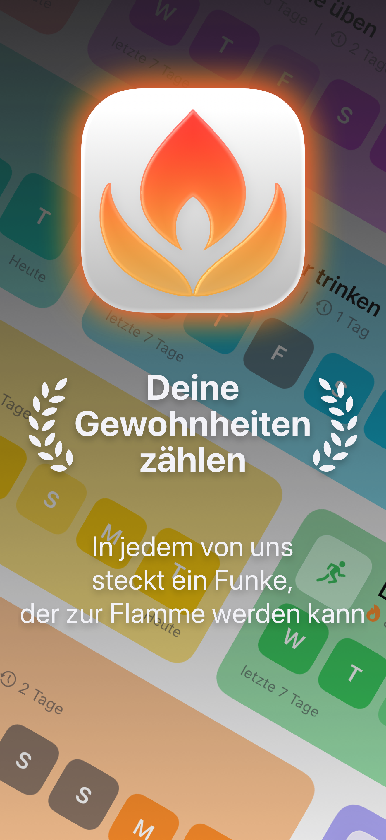 Poster mit dem Spark-Icon in der Mitte und Text darunter